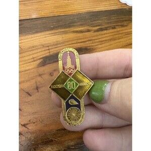 SOVIET USSR PIN. MOSCOW SUMMER OLYMPIC GAMES 1980. CYCLING. OLYMPIAD XXII